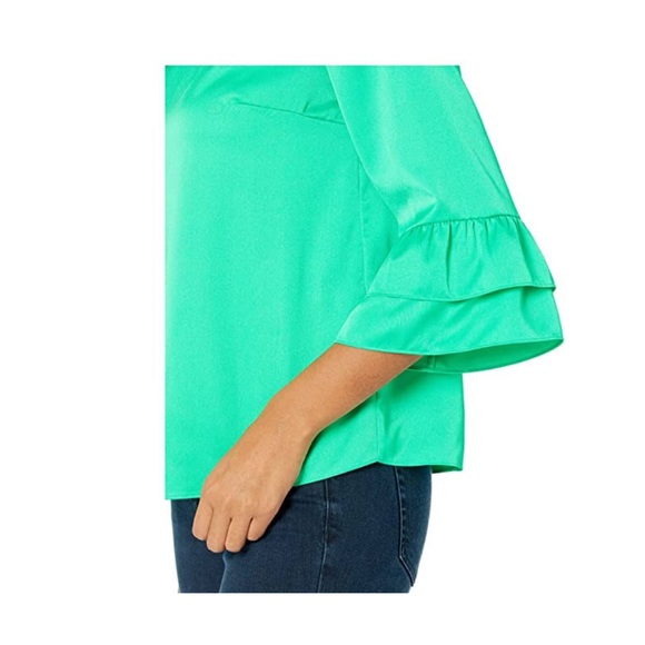 NWT Lilly Pulitzer Christie Top in Juniper Green - Picture 3 of 6
